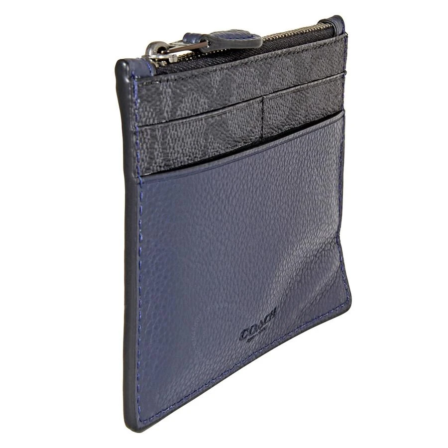 商品Coach|Signature Canvas Blocking Card Case-Charcoal,价格¥451,第3张图片详细描述