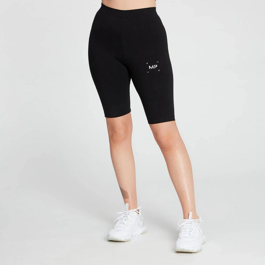 商品Myprotein|MP Women's Central Graphic Cycling Shorts - Black,价格¥75,第1张图片