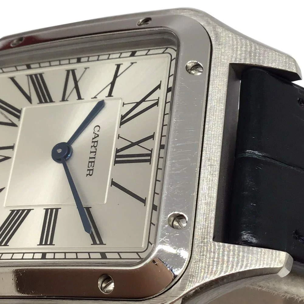 Cartier Silver Stainless Steel Santos Dumont WSSA0022 Women's Wristwatch 31 mm 商品