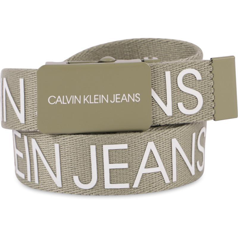 商品Calvin Klein|Monogrammed belt in grey,价格¥205,第1张图片