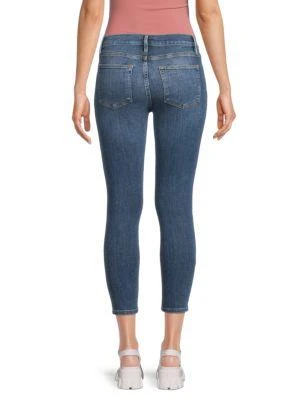 商品FRAME|High-Rise Cropped Skinny Jeans,价格¥485,第2张图片详细描述