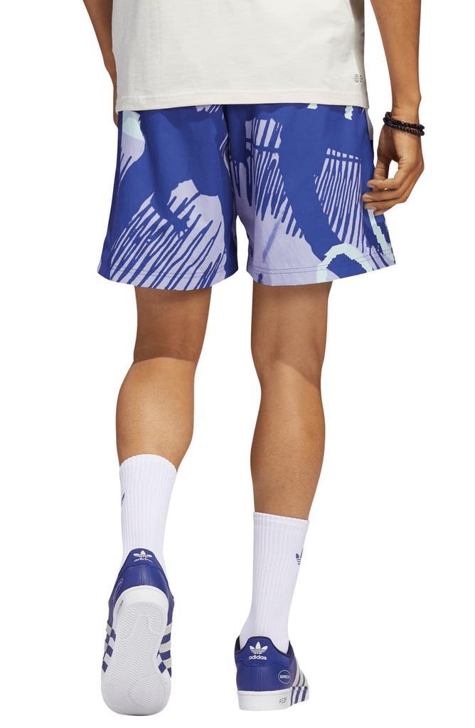 商品Adidas|Adiplay Print Recycled Nylon Shorts,价格¥185,第4张图片详细描述