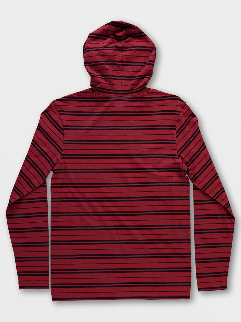 商品Volcom|Parables Striped Hooded Shirt - Rio Red,价格¥234,第4张图片详细描述