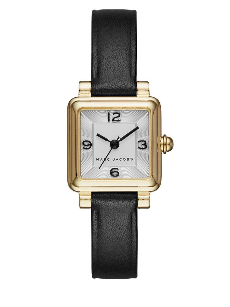 商品Marc Jacobs|Vic Goldtone Stainless Steel and Leather Three-Hand Strap Watch,价格¥677,第1张图片
