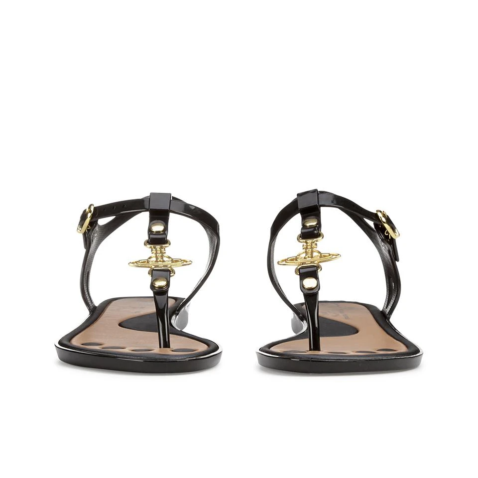 商品Vivienne Westwood|VIVIENNE WESTWOOD FOR MELISSA WOMEN'S SOLAR 21 TOE POST SANDALS - BLACK ORB,价格¥439,第4张图片详细描述