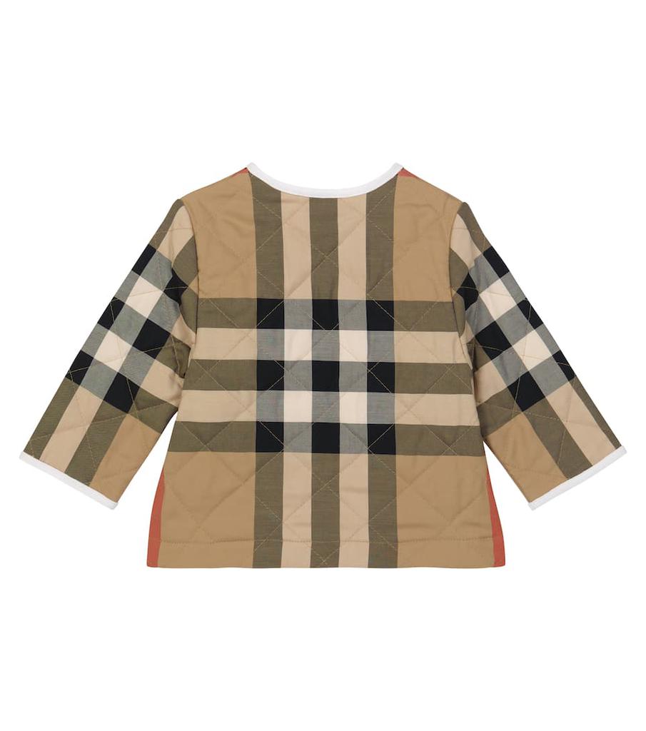 Baby Vintage Check quilted jacket商品第2张图片规格展示