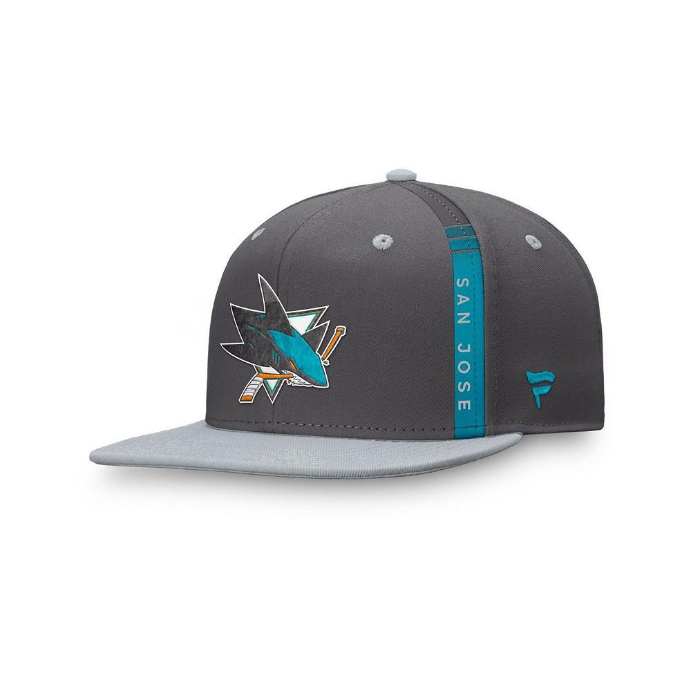 商品Fanatics|Men's Branded Charcoal San Jose Sharks Authentic Pro Home Ice Snapback Hat,价格¥244,第7张图片详细描述