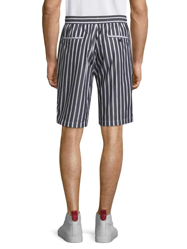 商品AMI|Black & White Striped Bermuda Shorts,价格¥308,第2张图片详细描述