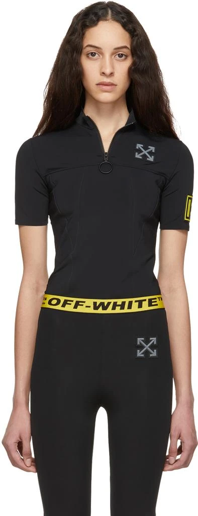 商品Off-White|SSENSE Exclusive Black "WORKOUT" 'Sport' Athleisure T-Shirt,价格¥1437,第1张图片