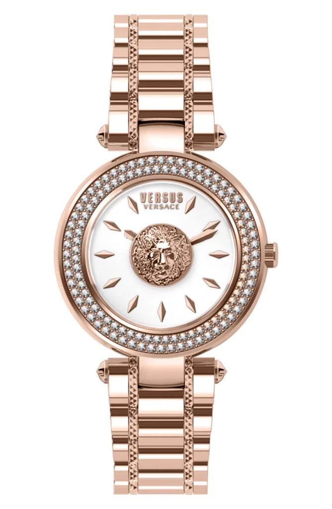 商品Versace|Versace Crystal Rose Gold IP Bracelet Watch, 36mm,价格¥715,第3张图片详细描述