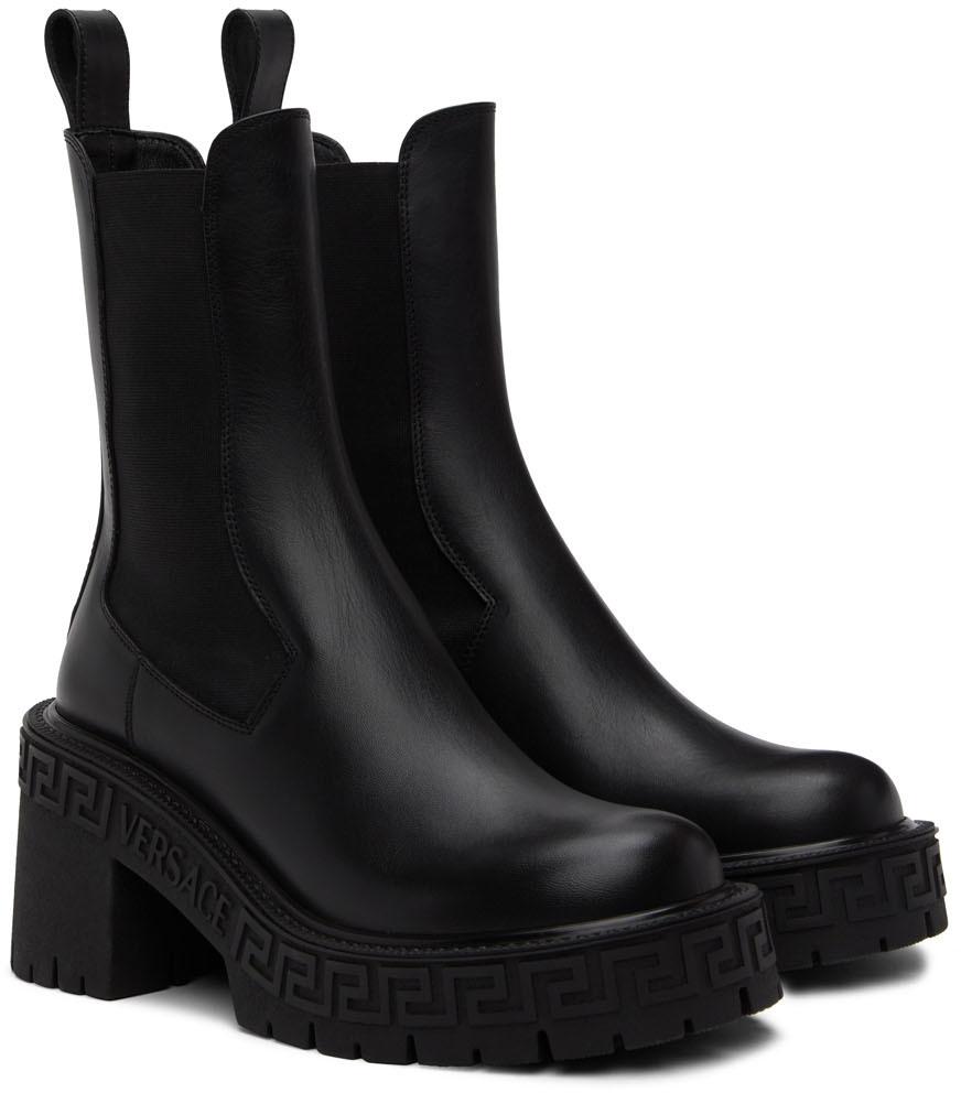 Black Greca Chelsea Boots商品第4张图片规格展示