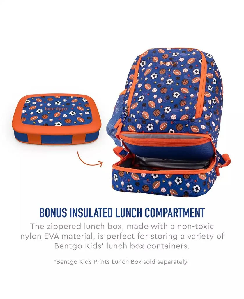 商品Bentgo|Kids Prints 2-In-1 Backpack and Insulated Lunch Bag - Sports,价格¥499,第2张图片详细描述