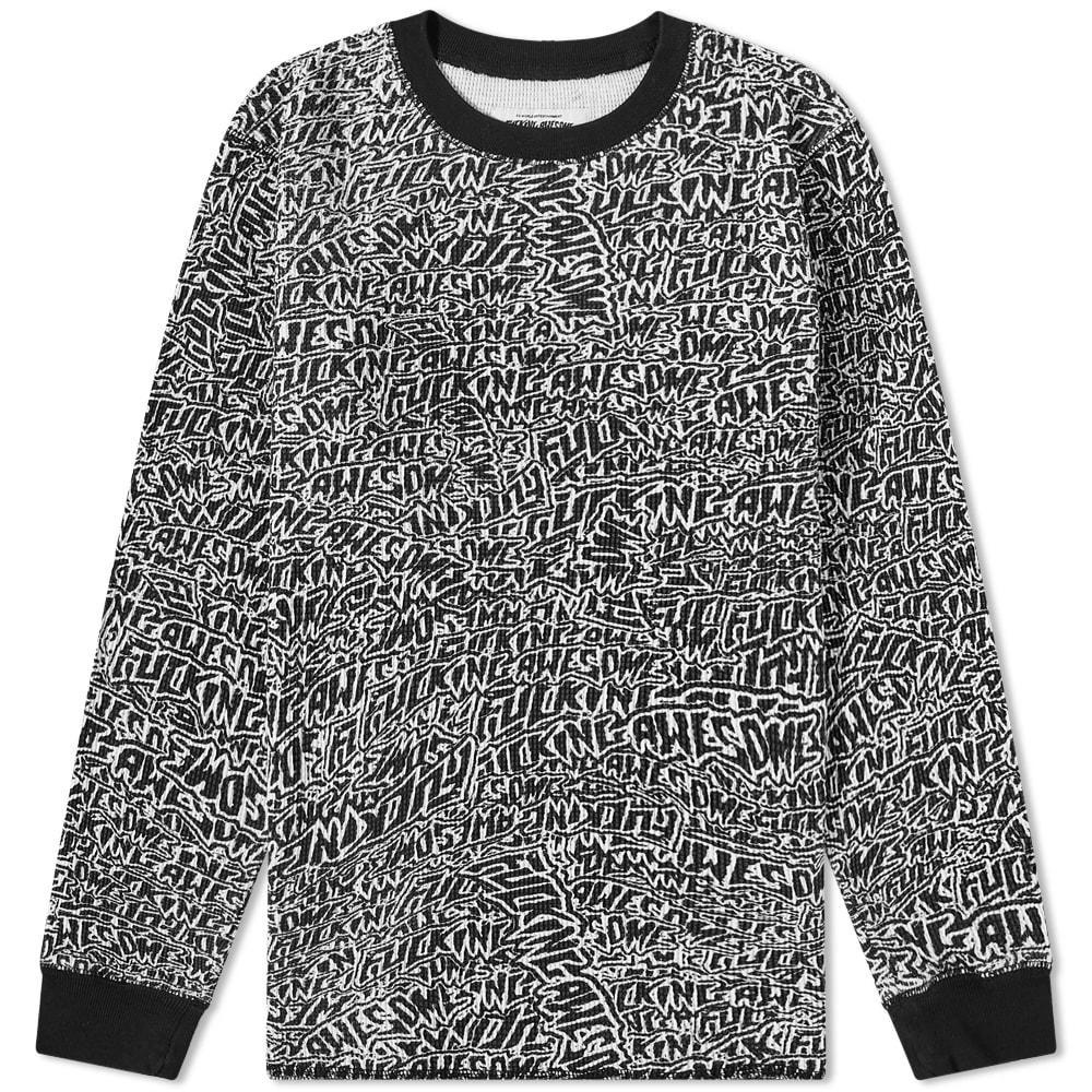 商品Fucking Awesome|Fucking Awesome Long Sleeve Sticker Stamp Thermal Tee,价格¥322,第1张图片