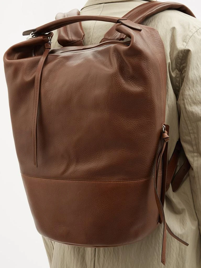 商品Lemaire|Grained-leather backpack,价格¥12367,第3张图片详细描述
