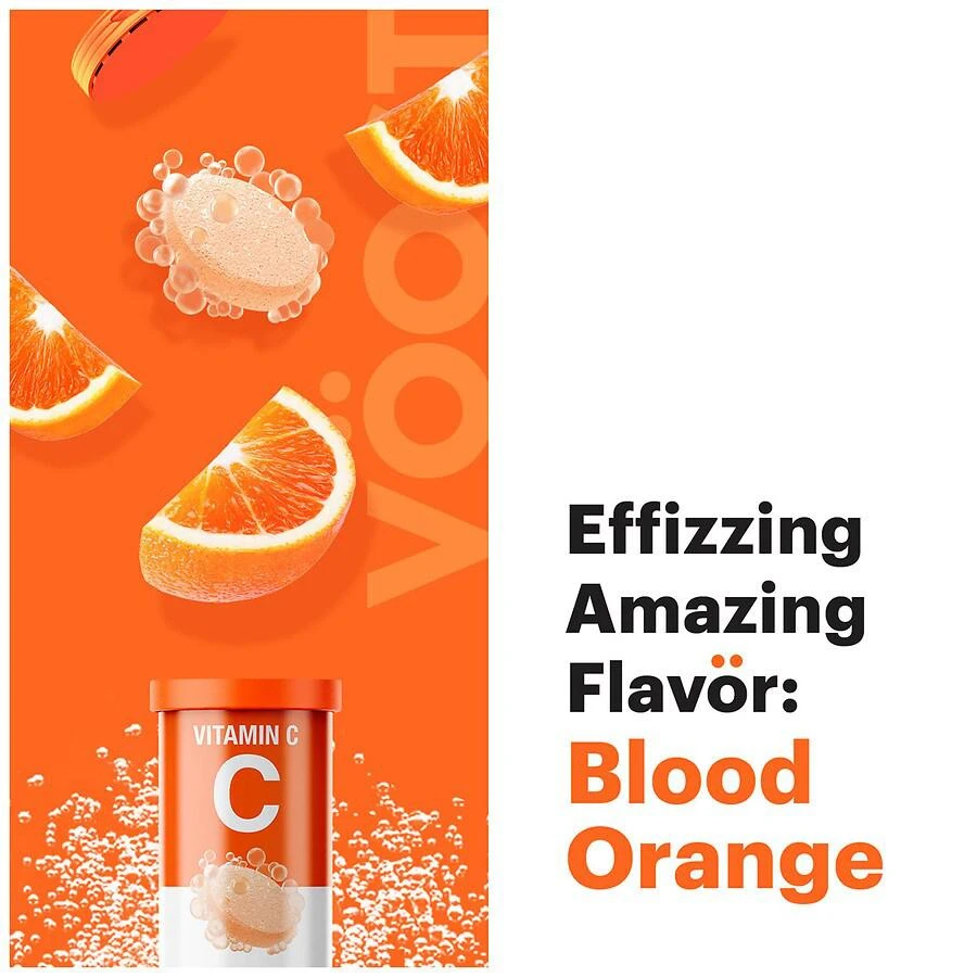 Vitamin C 1000mg Sugar Free Effervescent Tablets for Immune Support Fizzy Blood Orange 商品
