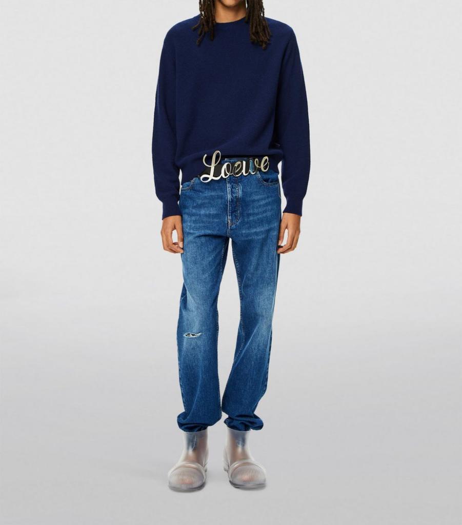 商品Loewe|Washed Straight Jeans,价格¥5897,第4张图片详细描述