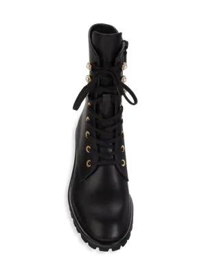 Laine Leather Combat Boots商品第6张图片规格展示