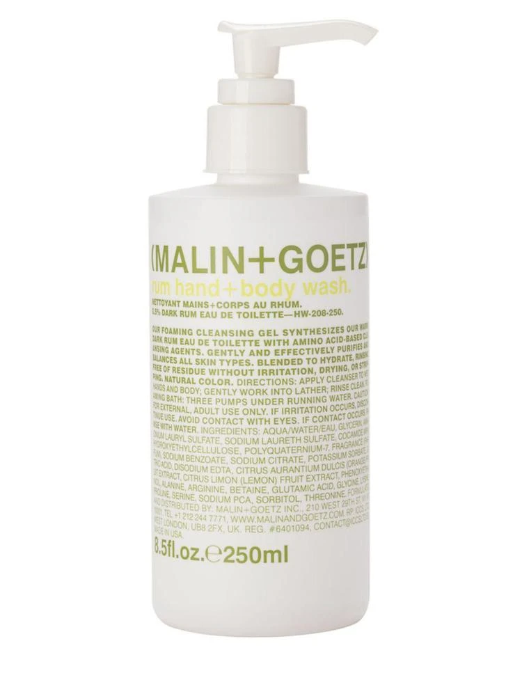 商品Malin + Goetz|Rum Hand & Body Wash Pump/8.5 oz.,价格¥181,第1张图片