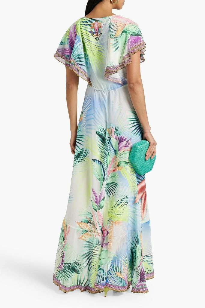 商品Camilla|Ruffled printed silk crepe de chine wrap dress,价格¥1416,第3张图片详细描述