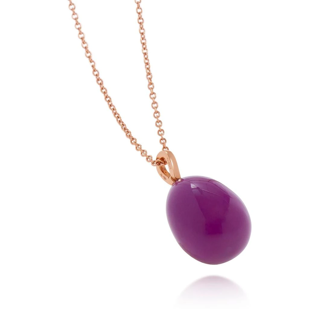 商品Faberge|Fabergé Essence 18K Rose Gold And Neon Purple Lacquer Pendant 1818FP3110/1P,价格¥18207,第3张图片详细描述