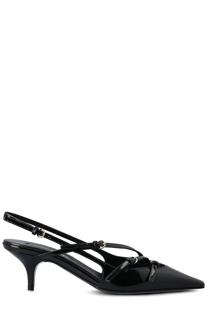 商品Miu Miu|Miu Miu Pointed Toe Strapped Pumps,价格¥5690-¥7587,第1张图片