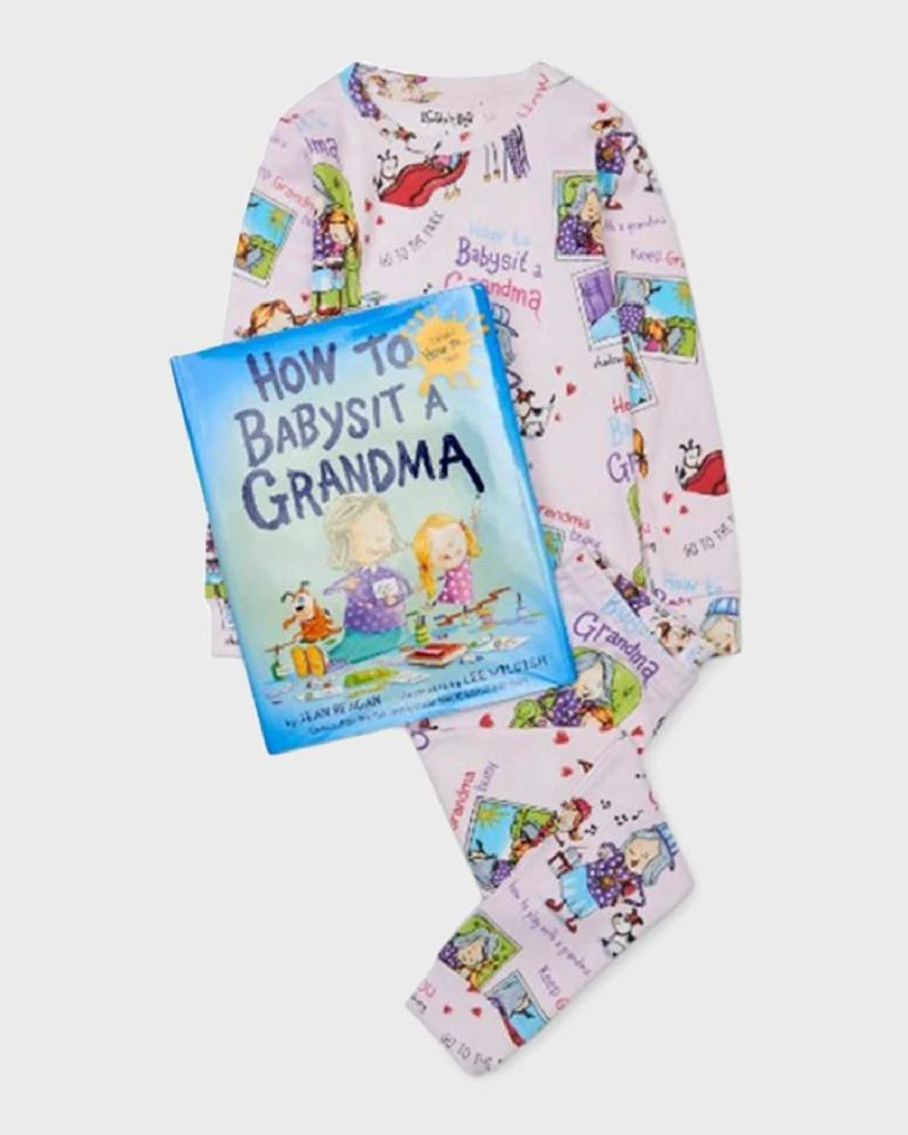 商品Books To Bed|Kid's How to Babysit A Grandma Pajama Book Set, Size 2-6,价格¥456,第1张图片