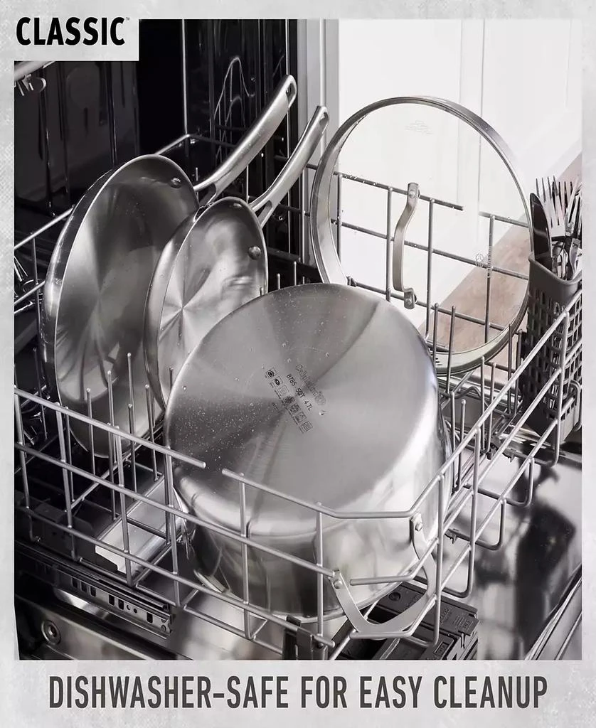 商品Calphalon|Classic Stainless Steel 3.5 Qt. Covered Saucepan,价格¥519,第4张图片详细描述