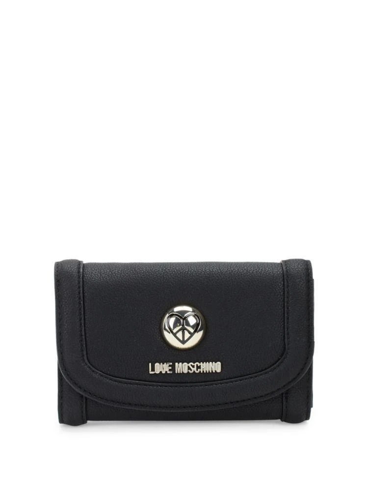 商品Moschino|Foldover Snap-Flap Wallet,价格¥433,第1张图片