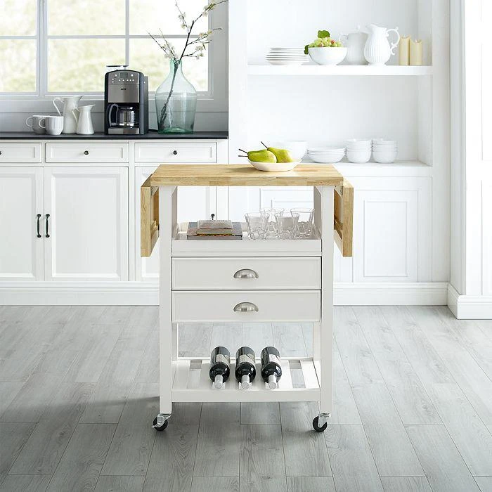 商品Sparrow & Wren|Bristol Double Drop Leaf Kitchen Cart,价格¥2748,第2张图片详细描述