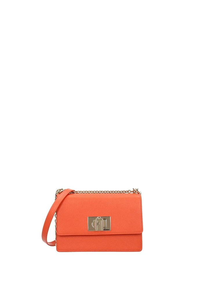 商品Furla|Crossbody Bag furla 1927 Leather Orange Clivia,价格¥1385,第1张图片