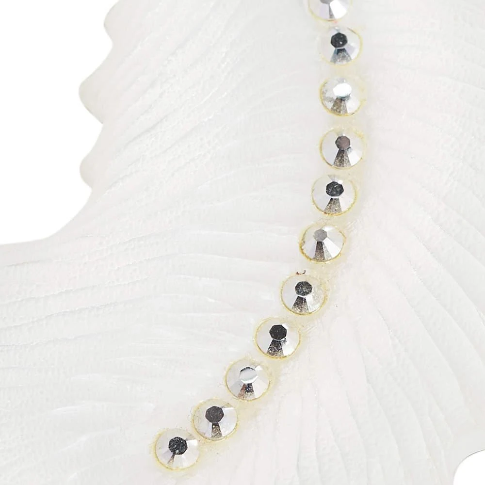 商品[二手商品] Alexis Bittar|Alexis Bittar White/Grey Lucite Feather Crystal Brooch Set of Two,价格¥809,第3张图片详细描述