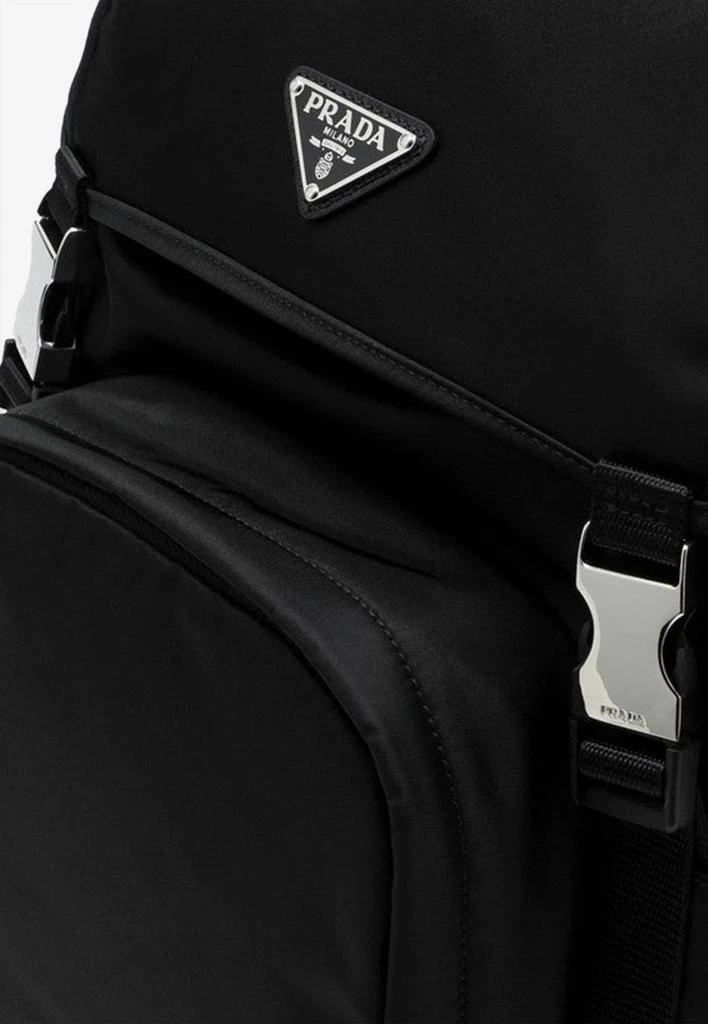 商品Prada|Triangle Logo Nylon Backpack,价格¥17188,第5张图片详细描述