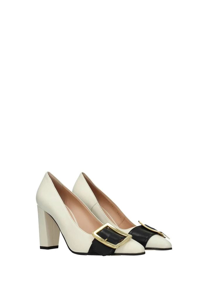 商品Bally|Pumps Leather Beige Black,价格¥1720,第2张图片详细描述