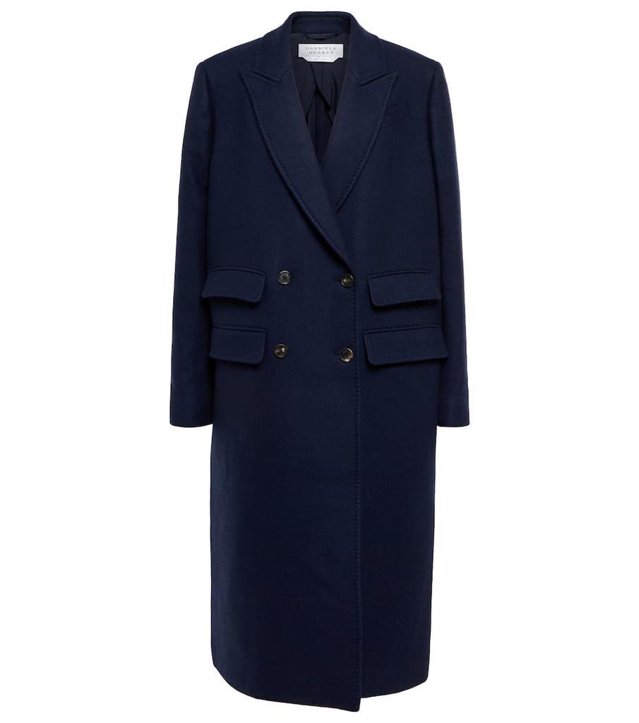 商品Gabriela Hearst|Double-breasted wool twill coat,价格¥28170,第1张图片