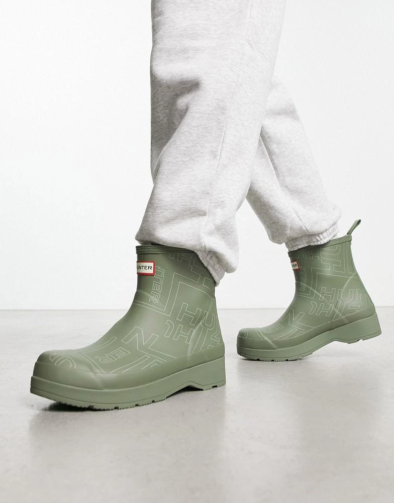 商品Hunter|Hunter play short boot in khaki,价格¥686,第4张图片详细描述