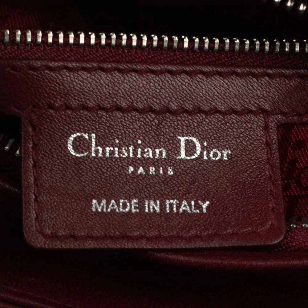 Dior Burgundy Leather Cannage Lady Dior Tote Bag  商品