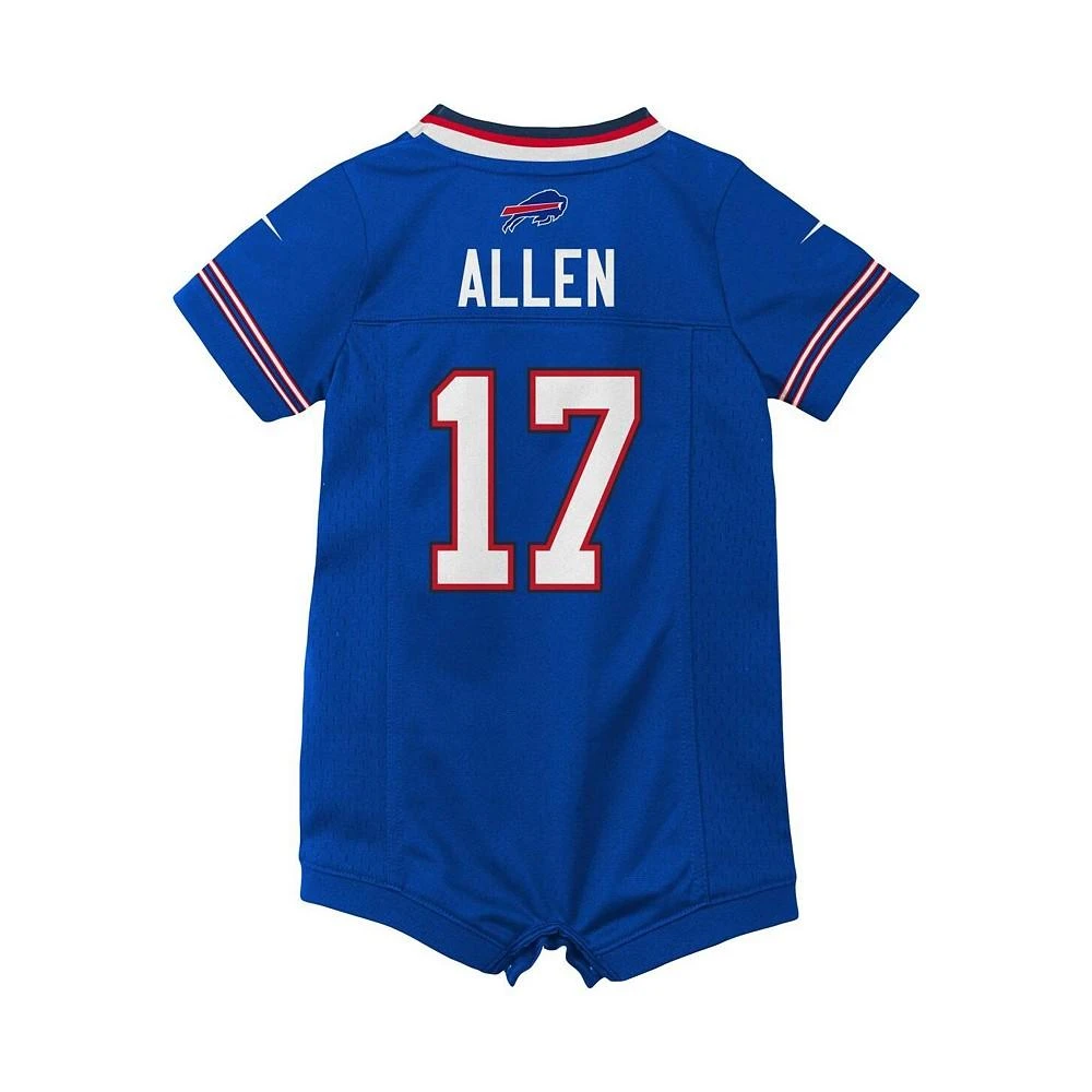 商品NIKE|Newborn and Infant Girls and Boys Josh Allen Royal Buffalo Bills Romper Jersey,价格¥298,第2张图片详细描述