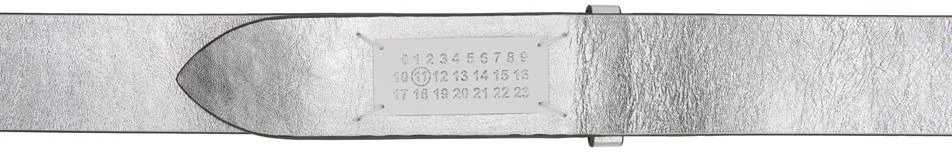 商品MAISON MARGIELA|Silver Signature Logo Belt,价格¥1404,第1张图片