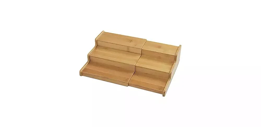 3-Tier Expandable Bamboo Spice Rack Cabinet Organizer 商品