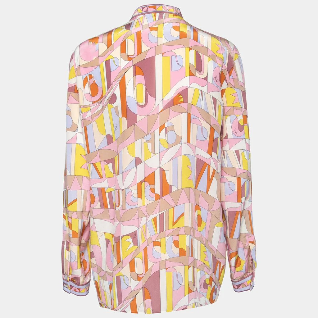 商品[二手商品] EMILIO PUCCI|Emilio Pucci Multicolor Printed Silk Shirt M,价格¥1474,第2张图片详细描述