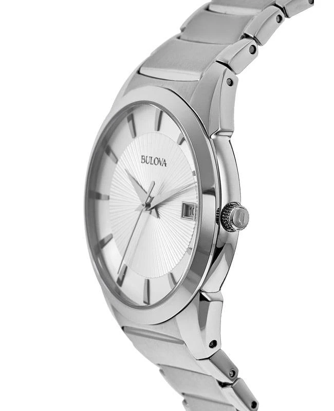 商品Bulova|Bulova Classic Silver Dial Steel Men's Watch 96B015,价格¥1623,第4张图片详细描述