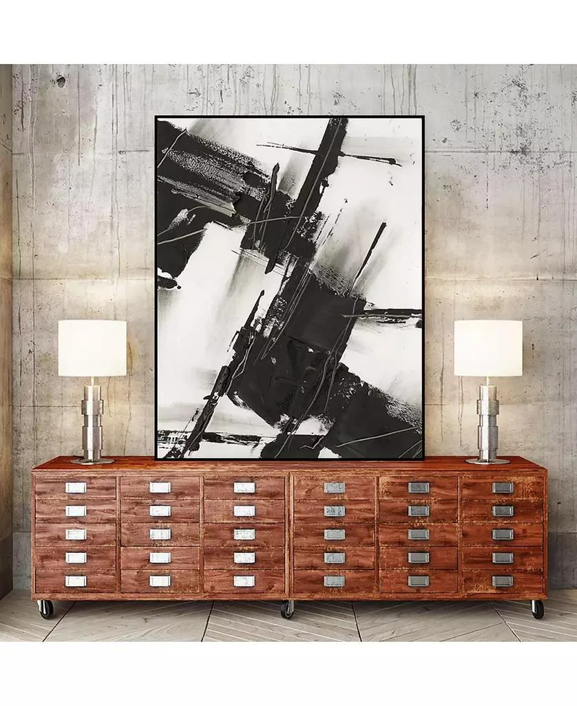 40" x 30" Diagonal Matrix I Art Block Framed Canvas 商品