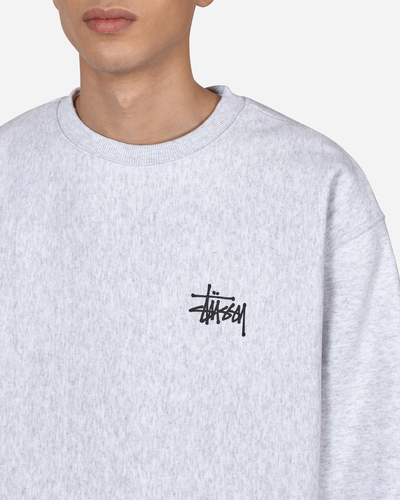 商品STUSSY|Basic Logo Crewneck Sweatshirt Grey,价格¥934,第5张图片详细描述