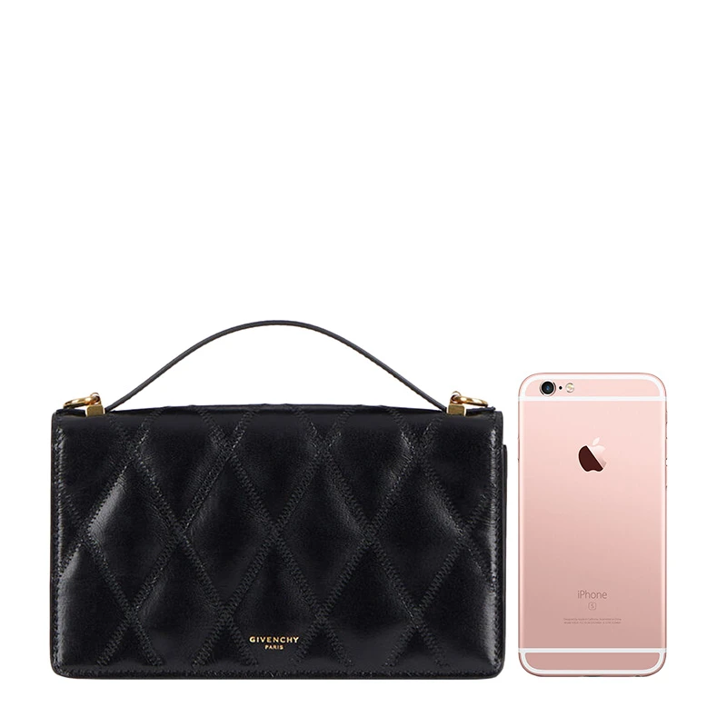 商品Givenchy|Givenchy纪梵希 女士菱形绗缝皮革迷你单肩挎包 BB607KB08Z-001,价格¥4132,第1张图片