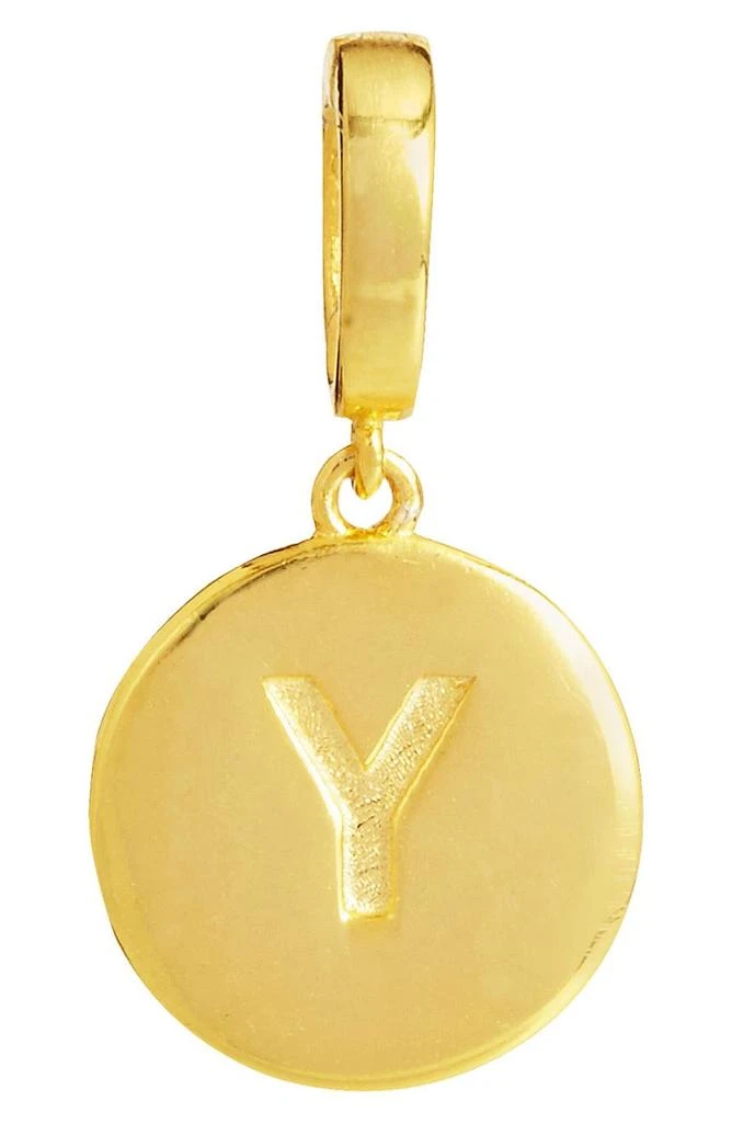 商品Savvy Cie Jewels|18K Gold Vermeil Sterling Silver Hinged Initial Charm,价格¥167,第1张图片详细描述