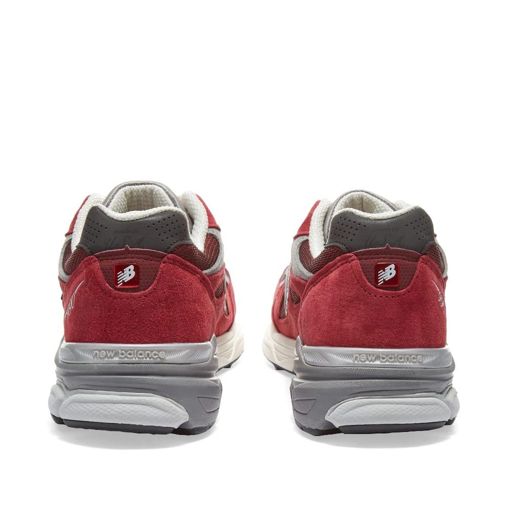 商品New Balance|男款 Teddy Made联名 990v3 休闲鞋 美产 酒红色,价格¥1235,第3张图片详细描述
