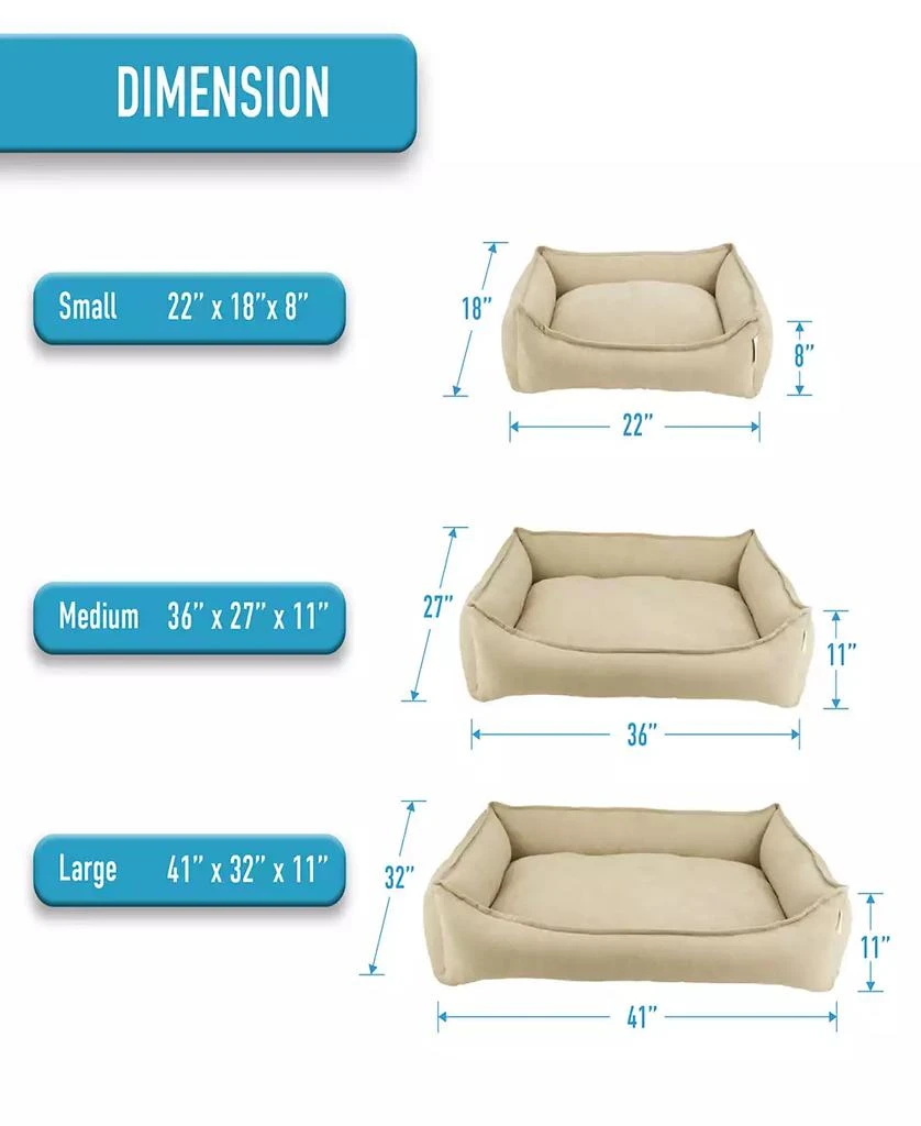 Crescent Lounger Memory Foam Pet Bed 商品