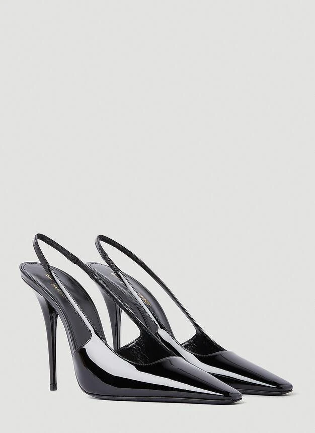 商品Yves Saint Laurent|Blade Slingback High Heels in Black,价格¥7065,第2张图片详细描述