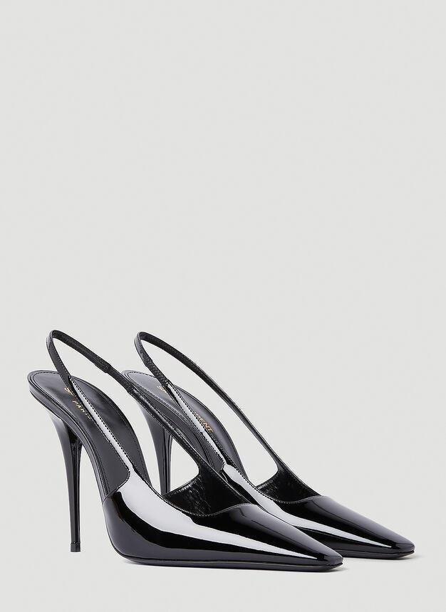 商品Yves Saint Laurent|Blade Slingback High Heels in Black,价格¥5890,第4张图片详细描述
