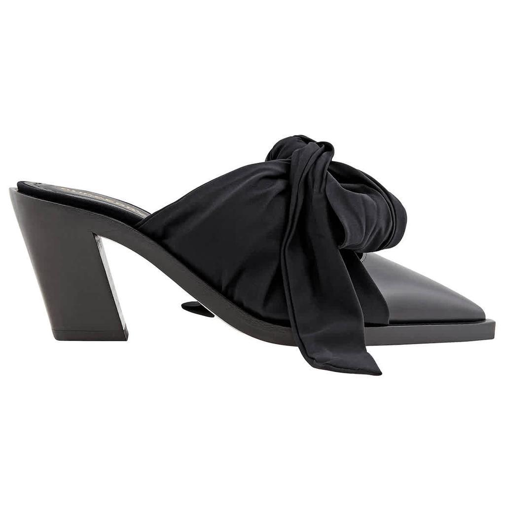 商品Burberry|Black Synthetic Tillington Ankle-wrap Mules,价格¥1780-¥5427,第1张图片